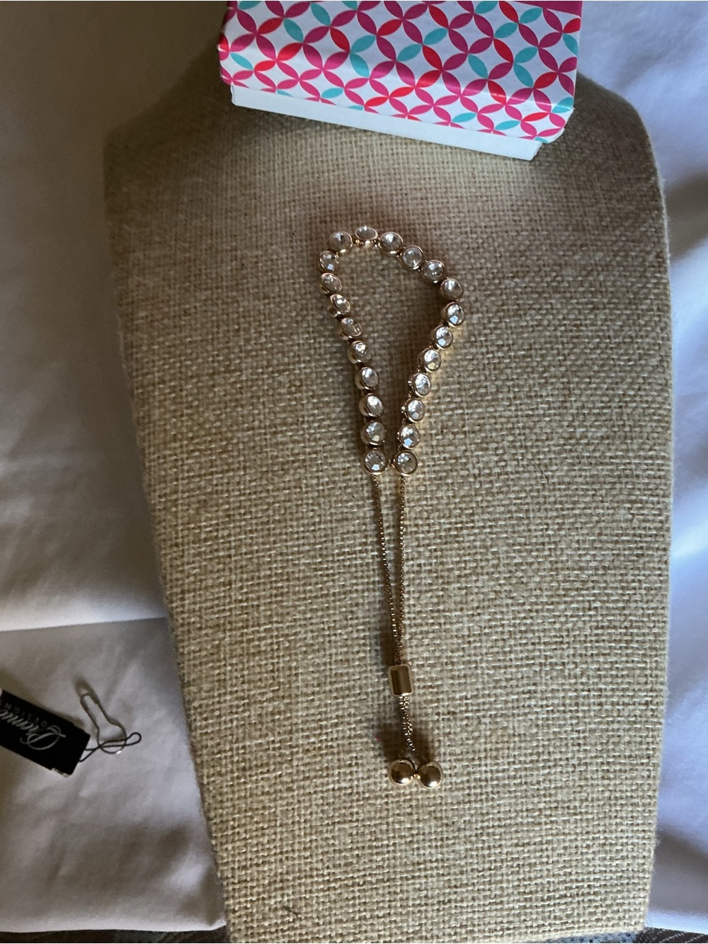 Premier Designs Gold Crystal Slider Bracelet - Picture 3 of 6